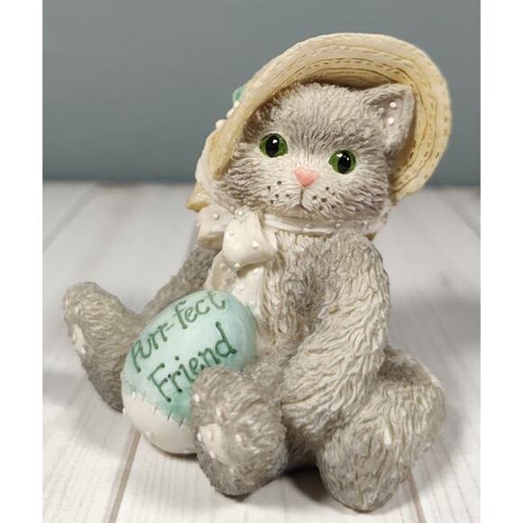 Calico Kittens by Patricia Hillman & Enesco Purr-fect Friend #102687 1994 - Picture 6 of 7